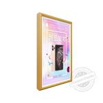 27inch Wooden Art Frame LCD Display With 1000 1 Contrast Ratio 300 Cd/M²