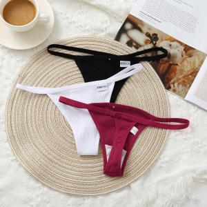 Wholesale Breathable Sexy Cotton Undies 50kg 60kg Sexy T Pants Women Lady Thongs from china suppliers