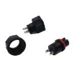 M13 2-Pin Male Female Connector Waterproof Bulkhead Connector for Cable