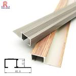 Polished Aluminium Stair Nosing Edge Trim Stair Edge Protectors With Rubber