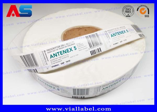 Peptide 5 ML Vial Label Sticker Customized Printing Strong Adhesive Labels In