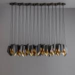 E14 E12 Pendant Chandelier Lights Copper Bronze 54*3W D70*H32