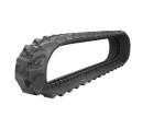 Black Excavator Rubber Tracks 230mm * 48mm * 68 Links High Running Speed