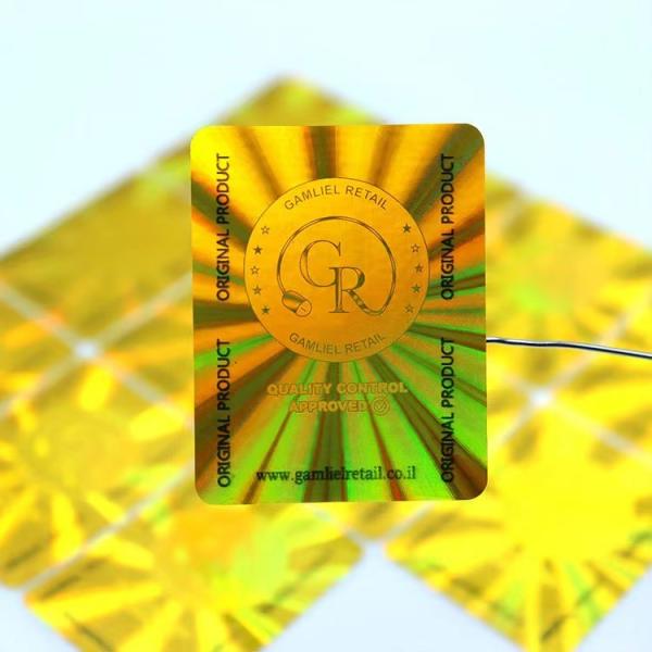 Printable Round Packaging Hologram Original Sticker Holographic Self Adhesive