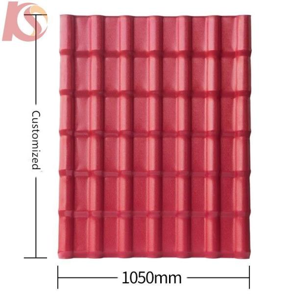 ASA Spanish Style Resin Roof Tile Light Weight Roofing Sheet H.S Code 39259000
