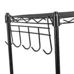 Kitchen Classified Storage Wire Cart Wooden / Epoxy Powder Shelf