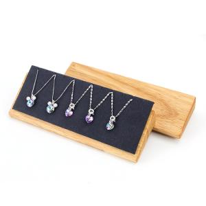 Wholesale Wooden Multi Cells Pendant Display Plate Necklace Jewelry Exhibition Tray from china suppliers
