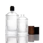 Cylinder Transparent Perfume Bottle OEM 50Ml Glass Perfume Bottle With Gift Box