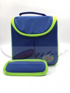 Small Blue 420D Polyester Outdoor Cooler Bag , Freezer Lunch Bag Multi Color