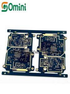 China OEM 6L PCB Board Fabrication Blue Soldermask For Electronic Control Module on sale