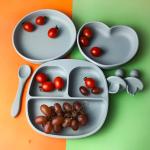 Baby Feeding Set Plate For Fruits Factory Price Customized Heart Shape Bpa Free