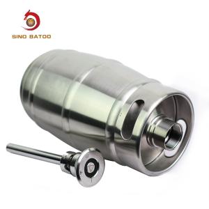 Wholesale Custom Logo 5 Litre Mini Beer Kegs , Stainless Steel 5L Ball Lock Beer Keg from china suppliers