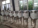Two Vessel Homemade Beer Machine , Electric Home Brewing System With Wheels