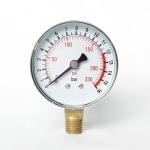 63mm Dual Scale Utility Pressure Gauge 230 Psi Bottom Connection Pressure Gauge