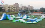 Manufacturer Commercial Sea Inflatable Water Park With Climbing Walls Slides