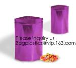 Heat Seal Flat Pocket Mylar Foil Open Top Packaging Bags Coffee Tea Food Storage