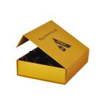 Corrugated Board Rigid Cardboard Wig Box Yellow Color 26×15×10cm