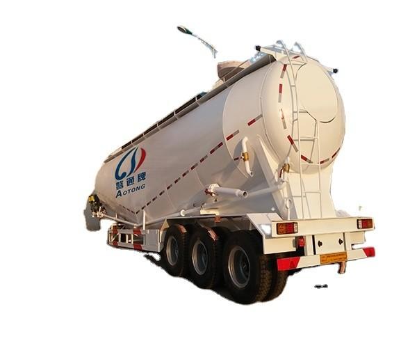 3 axles 60tons flour cement bulk tank semi trailer tanker truck trailers from