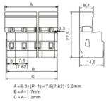 Spring-cage Clamp Terminal Male Standard Style Pitch: 7.5mm/0. 295in