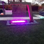 Commercial Swimming Pool Rusty Steel Water Feature Customizable Innovative For