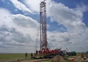 Wholesale 1000M TRAILER MOUNTED WATER WELL DRILLING RIG TOP HEAD DRIVE DTH AND MUD WORKOVER from china suppliers