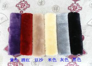 Wholesale Customized Black Sheepskin Steering Wheel Cover Shearling Lambskin from china suppliers