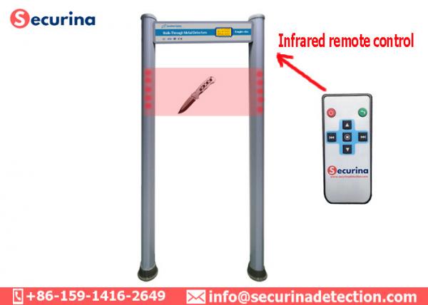 Quality Elliptical Column Walk Through Security Detector , Door Frame Metal Detector Multi Zone for sale