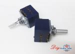 6pins ALPS RK27 VOLUME Dual 50K 250K Potentiometer Round shaft peduncular shaft