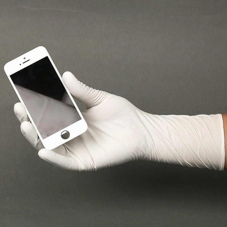 Disposable Powdered Nitrile Latex Gloves Convenient Uniform Thickness Distribution