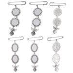 Sublimation Blank Metal Brooch Pendants Sublimation Brooches Pendant