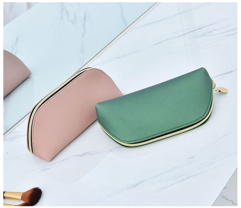 Small Pure Color Makeup Pouch Travel Bags For Toiletries Waterproof