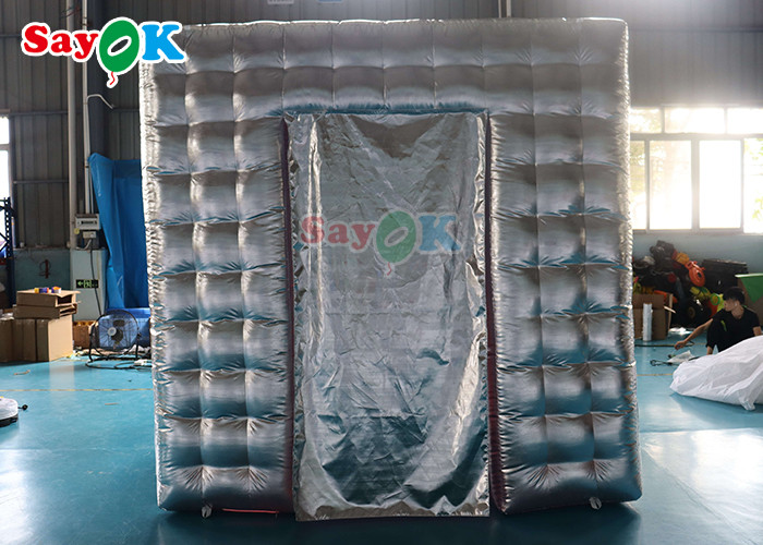Outdoor Nightclub Inflatable Light Party Cube Tent Photo Booth Advertising Custom