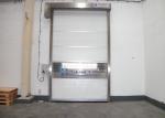 Blue Galvanized Steel High Speed Roll Up Door With Shoulder Protection