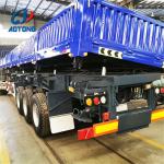 3*13T Axle Dump Semi Trailer/Side Wall Tipper For Heavy Duty Transport