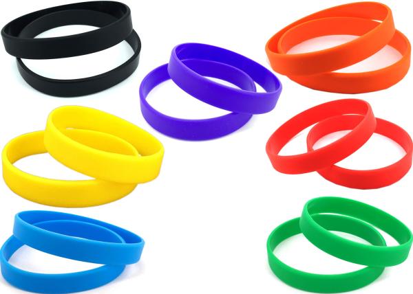 Candy pure colors Luminous Silicone bracelet wrist Rubber Monochrome Printing