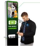 Indoor Moble Phone Charging Station Digital Signage Totem 21.5 inch lcd