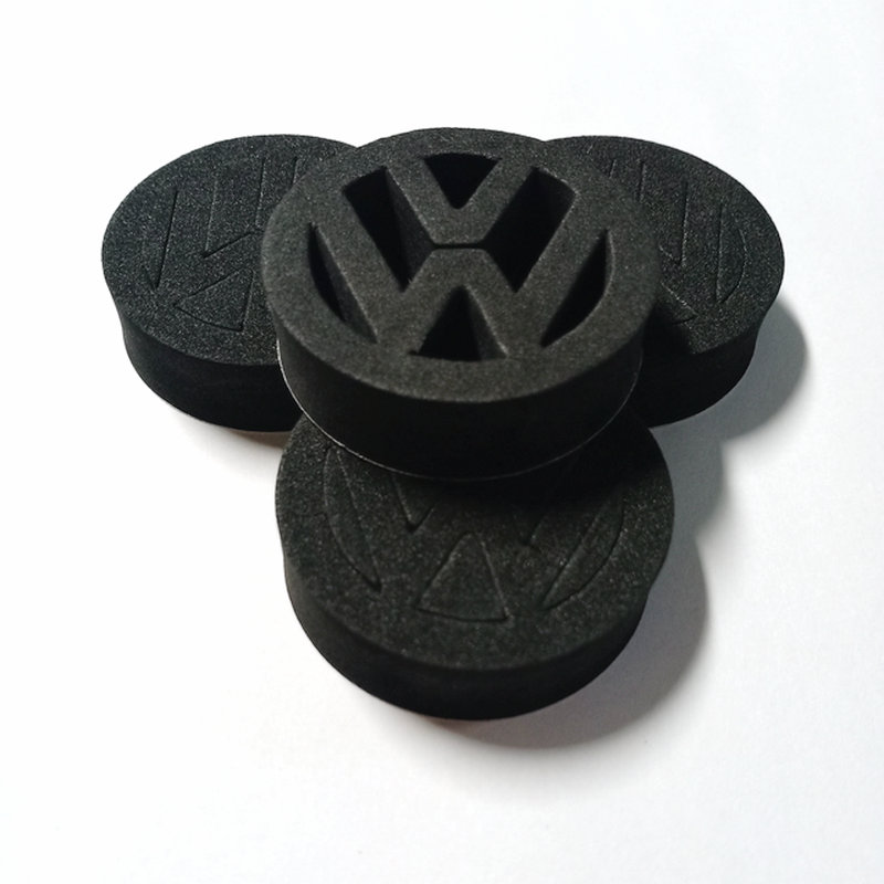 Black / White / Grey Custom Foam Logo EVA Adhesive For Brand Stickers
