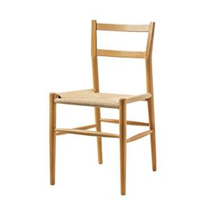 Wholesale Sturdy Wood Dining Chair with Woven Cord Cushion The Perfect Addition to Your Study Desk and Leisure Cafe from china suppliers