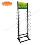 Double sided Ceramic Wood Panel Rack Tile Display Stand