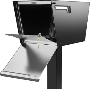 Wholesale Aluminum Textured Black Mailbox Post The Ultimate Solution for Residential Mailboxes from china suppliers