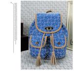 The new Ms. shoulder bag drawstring handbag Korean letters printed PU leather