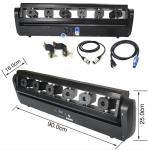 6pcs RGBW 6 Eye Laser Stage Light Led Beam Moving Head For Nightclub Disco DJ