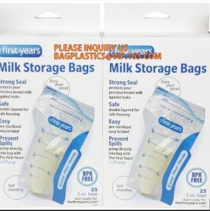 Custom Design Breast Milk Cooler Bag Liquid Safe Food Storage Bags,Customized disposable plastic baby breast milk refrig