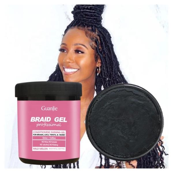 Organic Strong Hold Gel for Unisex Braids Loc Twists and Waves Extra Hold