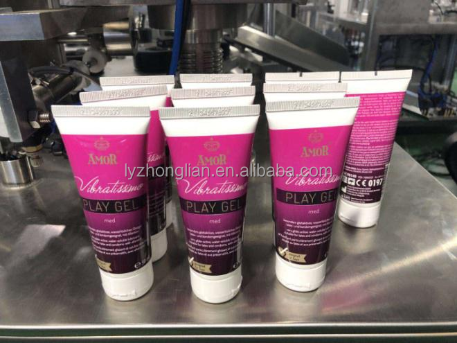 PLC Hechuan Automatic Suncream Filling and Sealing Machine for Cosmetic Body Lotion
