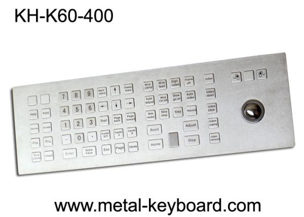 Weather - Proof Industrial Keyboard with Trackball , Kiosk trackball keyboard