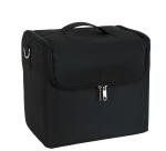 Professional Beauty Bag With Zipper Makeup Train Case With Shoulder Strap