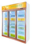 3 Glass Doors OEM Beverage Display Cooler / Cold Drink Refrigerator