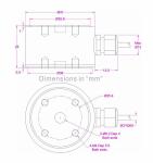 Flange Type Tension Compression Load Cell 2000kg 1000kg 500kg 200kg 100kg 50kg