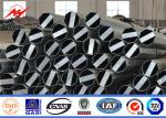 69KV Power Lines Galvanised Steel Tubular Electric Pole With Bitumen